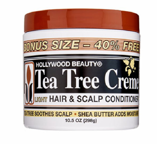 Hollywood Beauty Tea Tree Creme Light Hair & Scalp Conditioner 10.5oz/298g