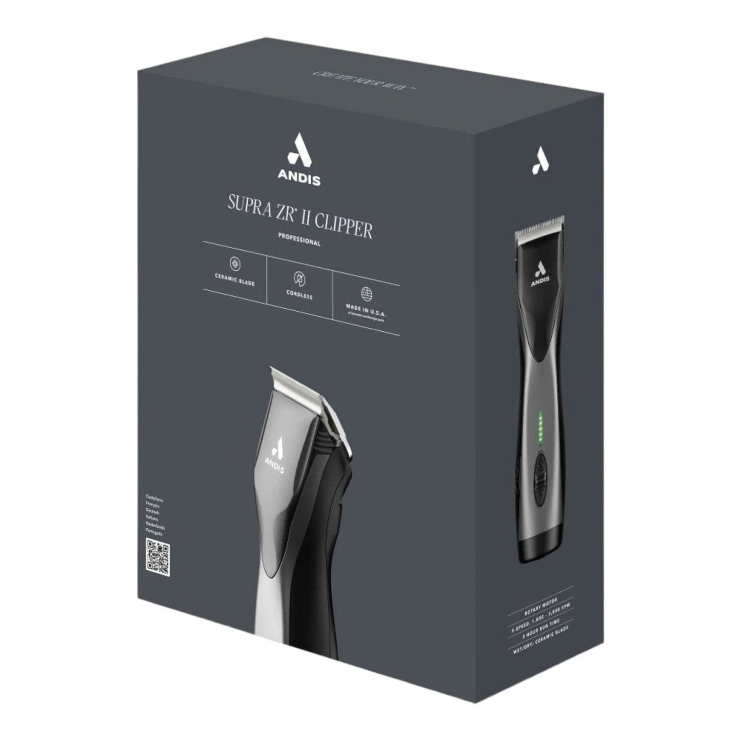 Andis Supra ZR II Cordless Detachable Blade Clipper