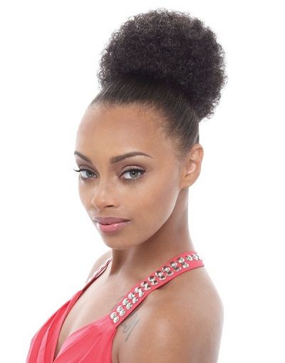 Janet Collection Synthetic Puff Ponytail - Afro Kid String Drawstring