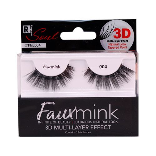 Faux Mink Eyelashes Natural Look Tapered Point 3D Multi Layer Effect