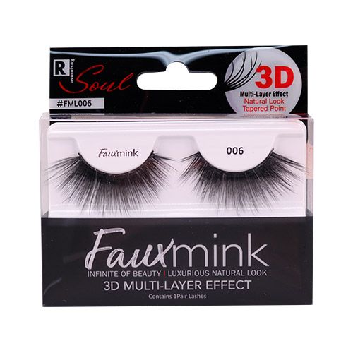 Faux Mink Eyelashes Natural Look Tapered Point 3D Multi Layer Effect