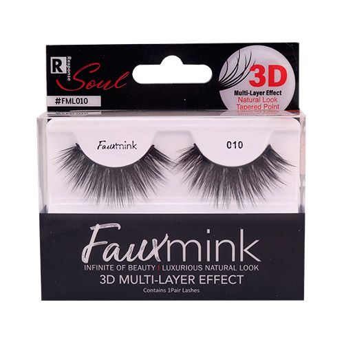 Faux Mink Eyelashes Natural Look Tapered Point 3D Multi Layer Effect