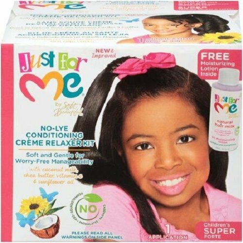 Just For Me No Lye Conditioning  Creme Relaxer Kit  - 1 Application