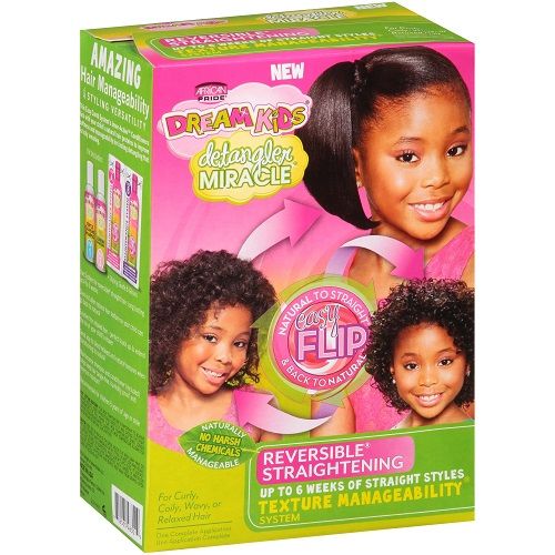African Pride Dream Kids Detangler Miracle Reversible Straightening Texture Manageability System - One Application