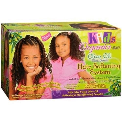 Kids Organics By Africa's Best Olive Oil Ultra-Gentle Hair Softening System - One Application