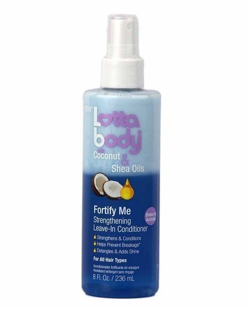 Lotta Body With Coconut & Shea Oils Strengthening Leave - In Conditioner 8.oz