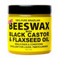 Eco 100% Pure Brazilian Black Castor & Flaxseed Oil Beeswax 118ml/4oz