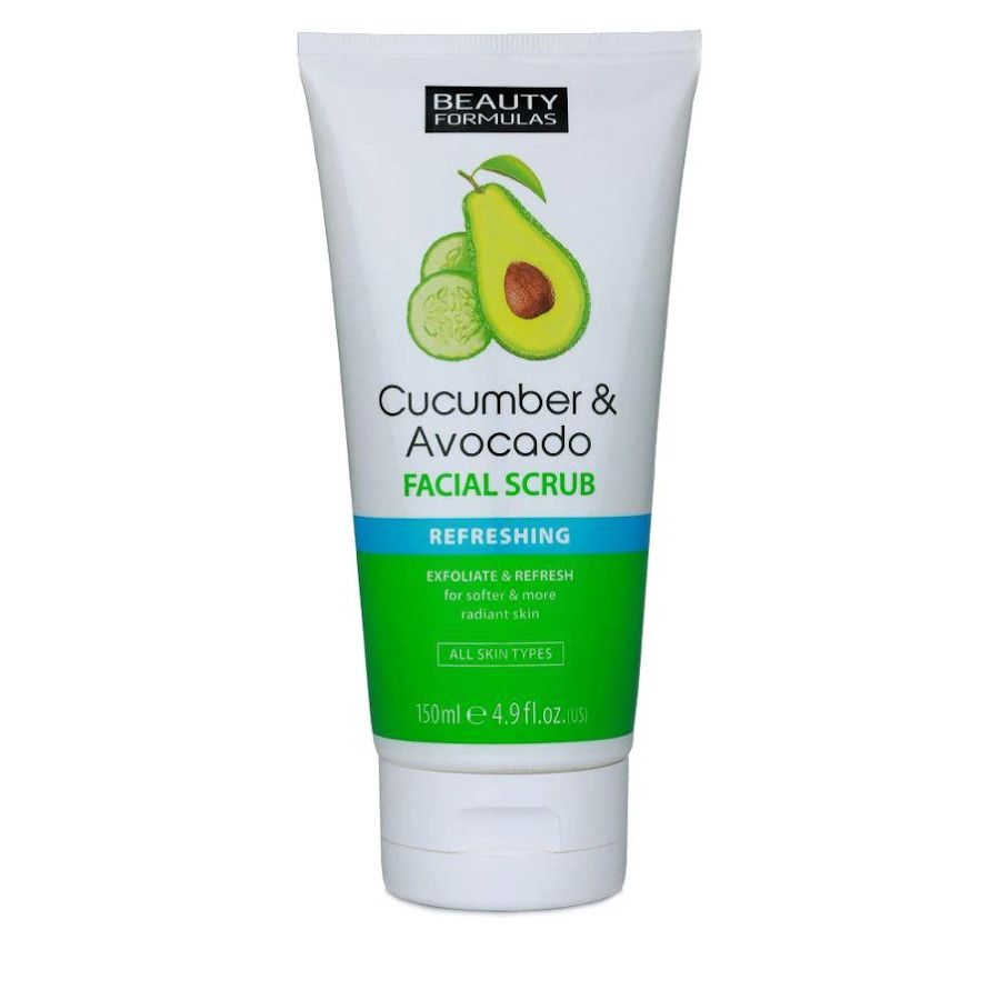 Beauty Formulas Cucumber Avocado Facial Scrub 150ml/4.9oz