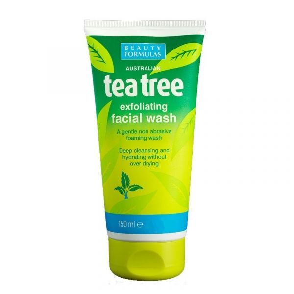 Beauty Formulas Austalian Tea Tree Exfoliating Facial Wash 150ml/4.9oz
