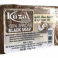 Kuza Naturals 100% African Black Soap with Shea Butter & Coconut Oil - 4 Oz