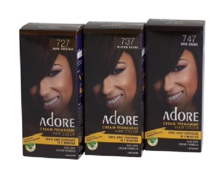 Adore Cream Permanent Hair Colour 1 Application