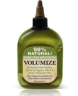 Difeel 99% Natural Volumize Blend of Argan,Oilive & Sweet Almond Oils 75ml/2.5oz