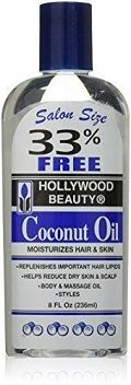 Hollywood Beauty Coconut Oil 8oz/236ml