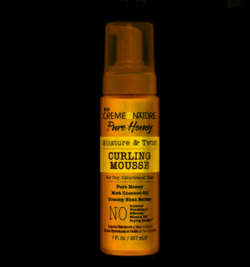 Creme of Nature Pure Honey moisture & twist Curling Mousse 7 oz