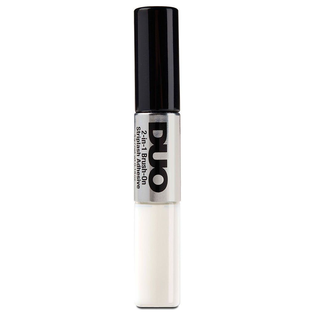 DUO QUICK -SET STRIPLASH ADHESIVE DO NOT FREEZE DARK TONE 2 IN 1 BRUSH- WHITE/CLEAR