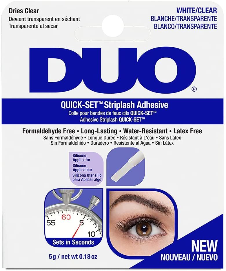 DUO QUICK -SET STRIPLASH ADHESIVE DO NOT FREEZE WHITE /CLEAR