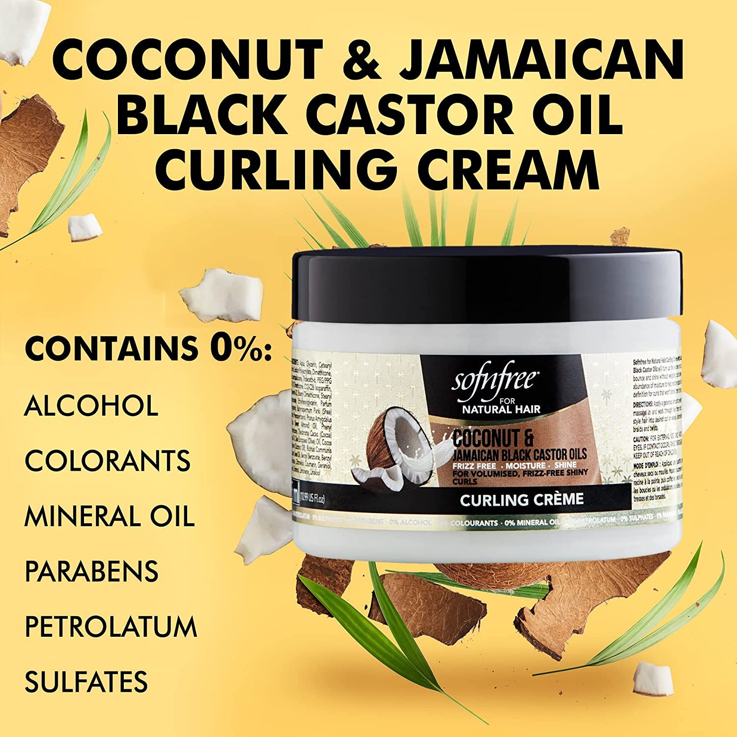 sofnfree Coconut & Jamaican Black Castor Oils Curling Creme