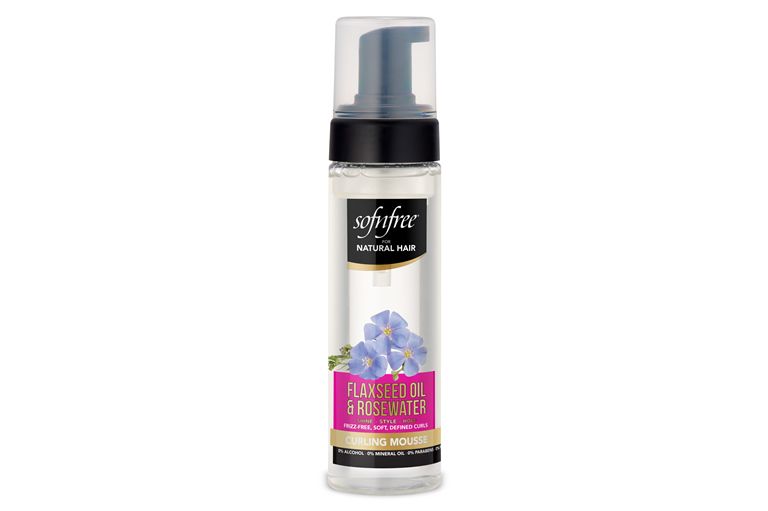 sofnfree Flaxseed Oil & Rosewater Curling Mousse 200ml