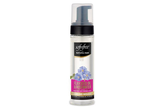 sofnfree Flaxseed Oil & Rosewater Curling Mousse 200ml