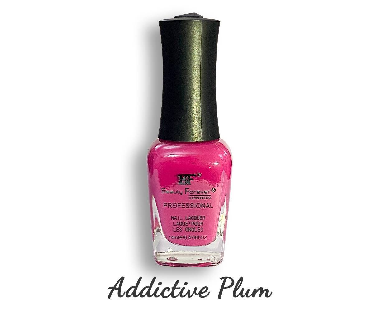 Beauty Forever London Professional Nail Paint - Addictive Plum 17