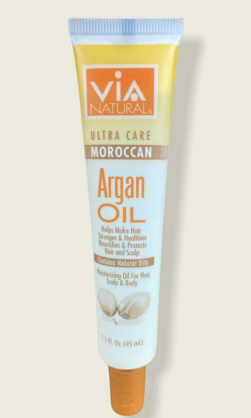 Via Natural Argan Oil Promotes Healthy Hair Scalp Moisturizer 1.5oz