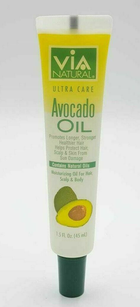 Via Natural Avocado Oil Promotes Healthy Hair Scalp Moisturizer 1.5oz