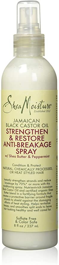 Shea Moisture Jamaican Black Castor Oil Strengthen and Restore Anti-Breakage Spray 8oz/ 237ml
