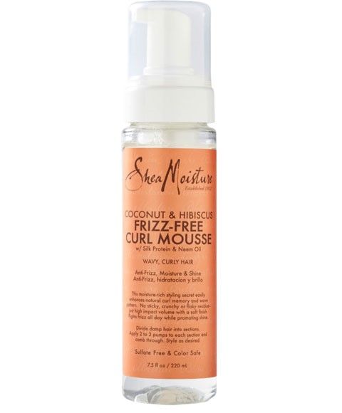 Shea Moisture Coconut & Hibiscus Frizz Free Curl Mousse 7.5floz/220ml