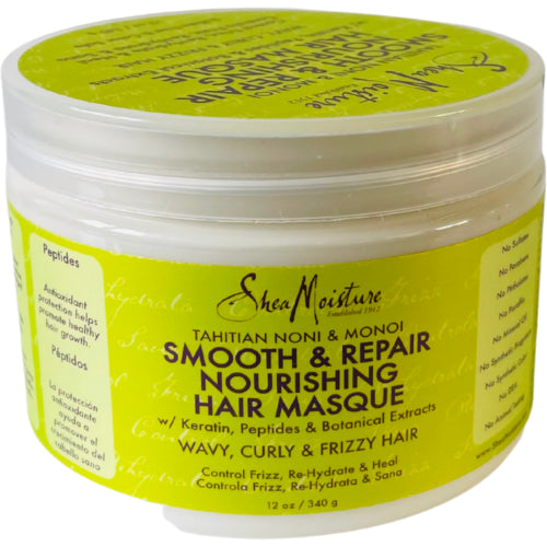 Shea Moisture Tahitian Noni & Monoi Smooth and Repair Nourishing Hair Masque 12oz/340g