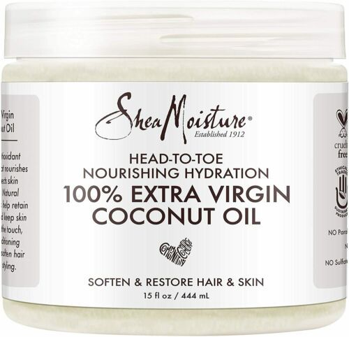 Shea Moisture Head To Toe Nourishing Hydration 100% Extra Virgin Coconut Oil 14.5 oz/ 411gl