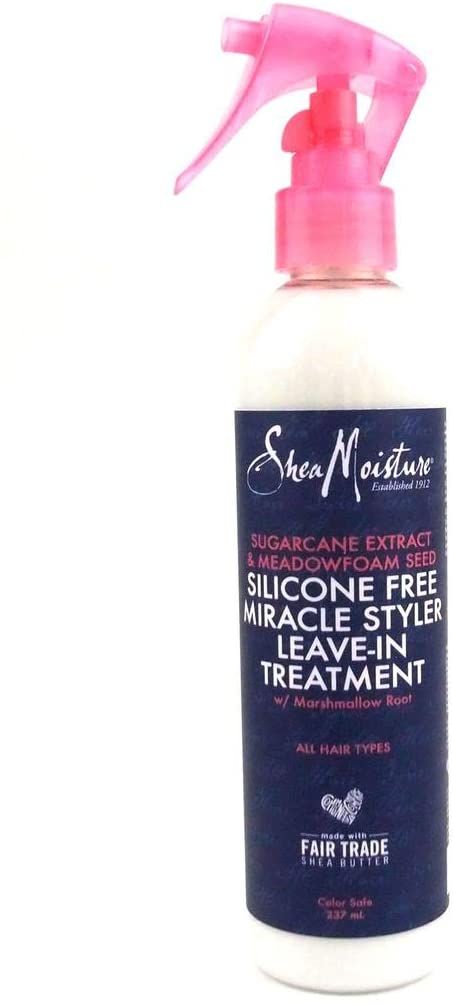Shea Moisture Sugarcane Extract & Meadowfoam Seed Silicone Free Miracle Styler Leave-In Treatment 237ml