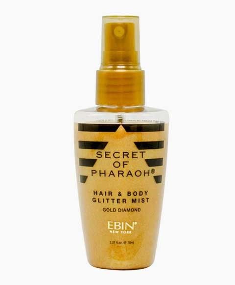 EBIN Secret of Pharaoh Hair & Body Glitter Mist 2.37 fl.oz/70 ml -Gold Diamond