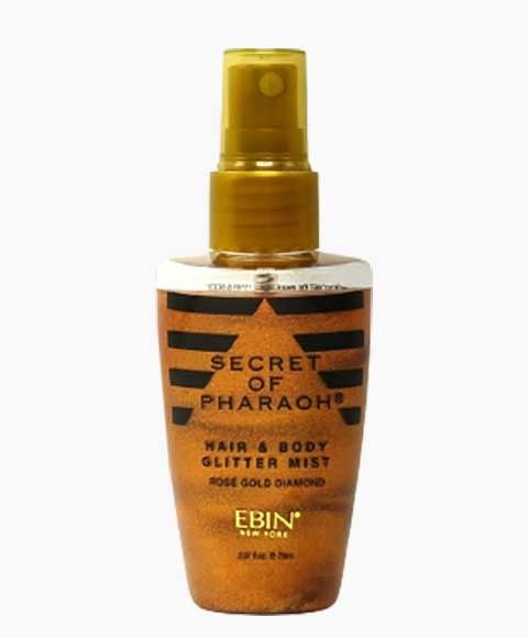 EBIN Secret of Pharaoh Hair & Body Glitter Mist 2.37 fl.oz/70 ml - Rose Gold Diamond