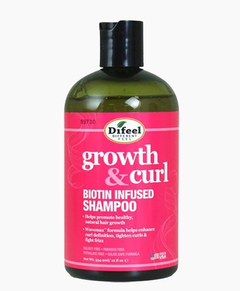 Difeel Growth & Curl Biotin Infused Shampoo-354.9 Ml/12 Fl. Oz