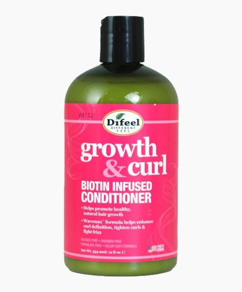 Difeel Growth & Curl Biotin Infused Conditioner-354.9 Ml/12 Fl. Oz