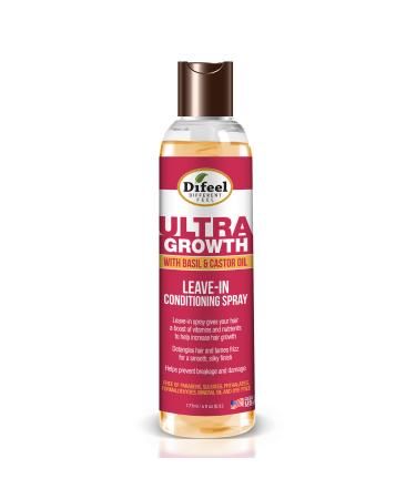 Difeel Ultra Growth Leave-in Conditioning Spray with Basil & Caster Oil-177 ml/6 fl.oz