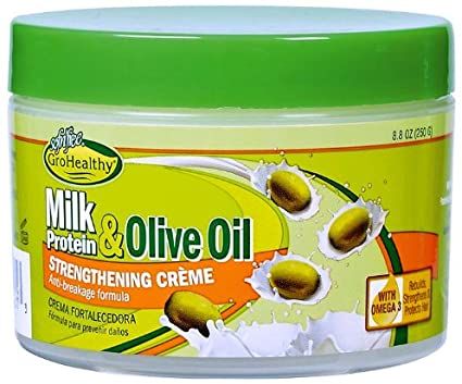 Sof-n-Free Gro healthy milk Protein & olive oil Strengthening creme-250gm/8.8 oz