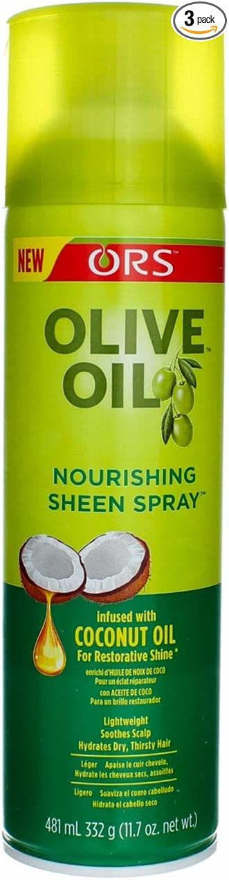 Ors Olive Nourishing Sheen Spray Infused with Coconut Oil 332 gm/11.7oz