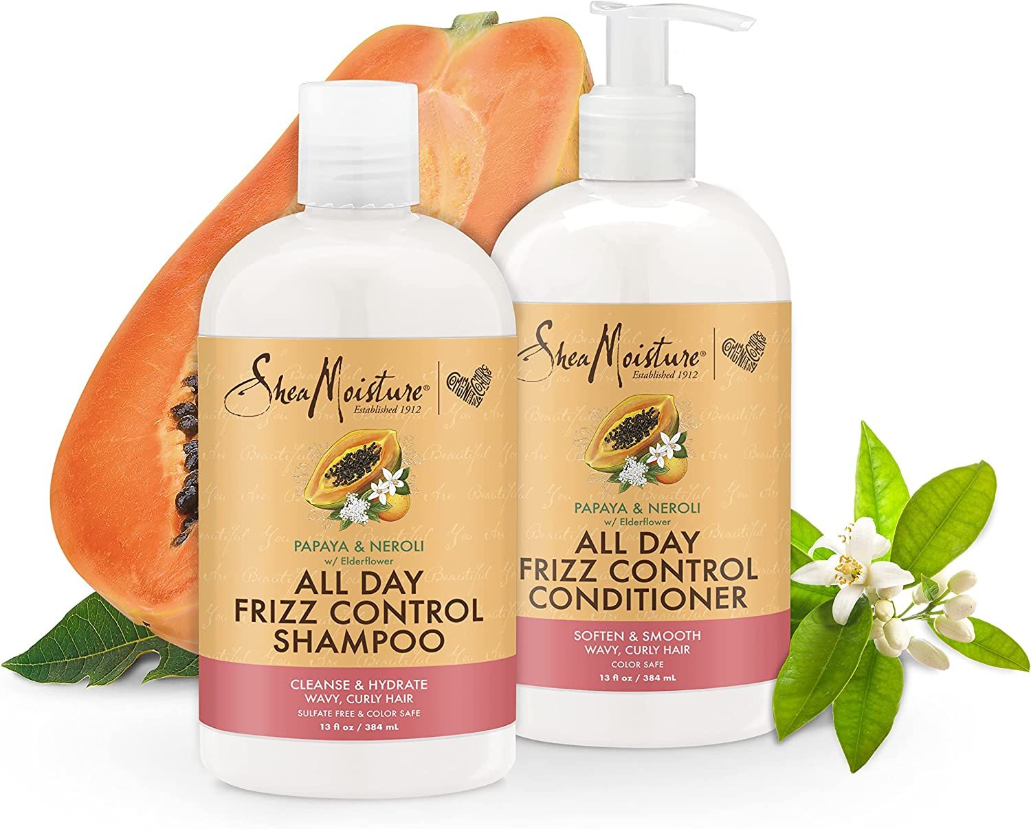 Shea Moisture Papaya & Neroli All Day Frizz Control Shampoo-384 ml/13 fl.oz