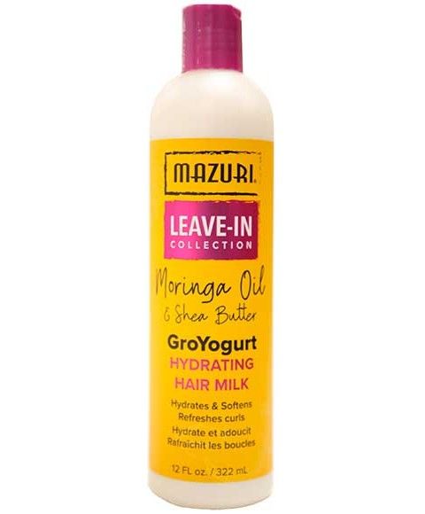 Mazuri Moringa Oil & Shea Butter  Groyogurt Hydrating Hair Milk-322 ml/12fl.oz