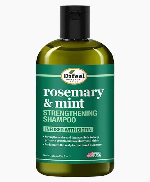 Difeel Rosemary & Mint Shampoo Infused with Biotin-354.9 ml/12 fl.oz