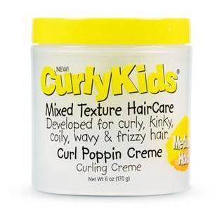Curly Kids Mixed Texture Hair Care Curl Poppin Creme 12 oz