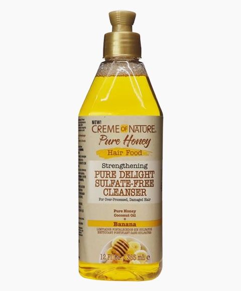Creme of Nature Pure Honey Hair Food Strengthening Pure Delight Sulphate Free Shampoo-355ml /12 fl.oz