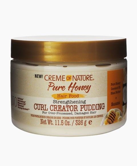 Creme of Nature Pure Honey Hair Food Strengthening Curl Creator Pudding-326 G /11.5 oz