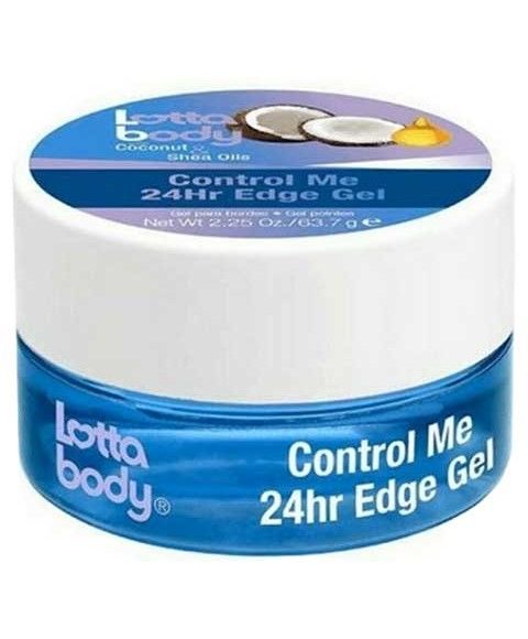 Lotta Body With Coconut & Shea Oils Control Me Edge Gel Black 2.25.Oz/63.7 g