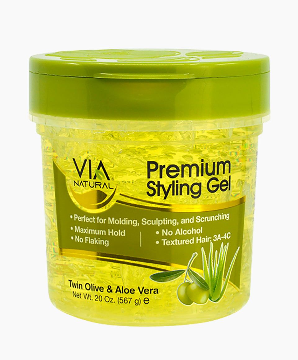 VIA Naturals Premium Styling Gel Twin Olive & Aloe Vera-567 G/20 OZ