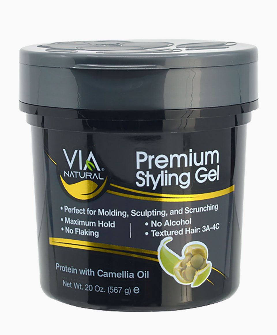 VIA Naturals Premium Styling Gel Protein With Camellia Oil-567 G/20 OZ