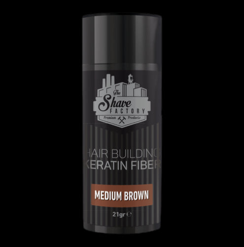 The Shave Factory Hair Building Keratin Fibre -Medium Brown-21 G