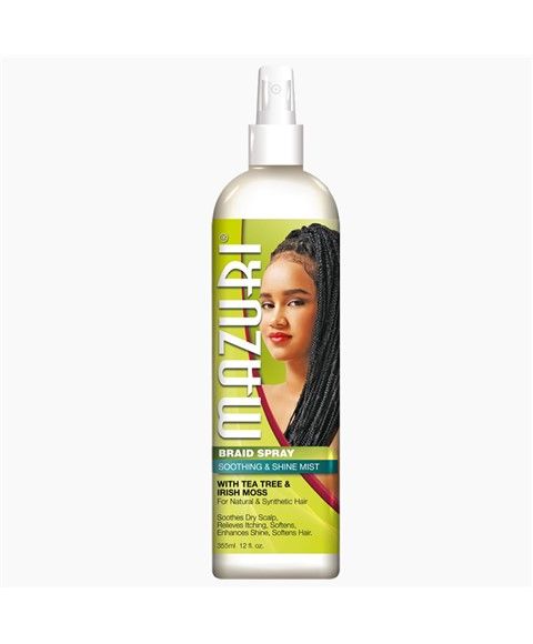 Mazuri Weave Spray Shine & Detangling Mist with Tea Tree & Aloe -355ml/12 fl.oz