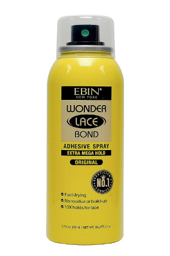 EBIN Wonder lace Bond Adhesive Spray -Extra mega hold Original 80ml/2.7 fl.oz